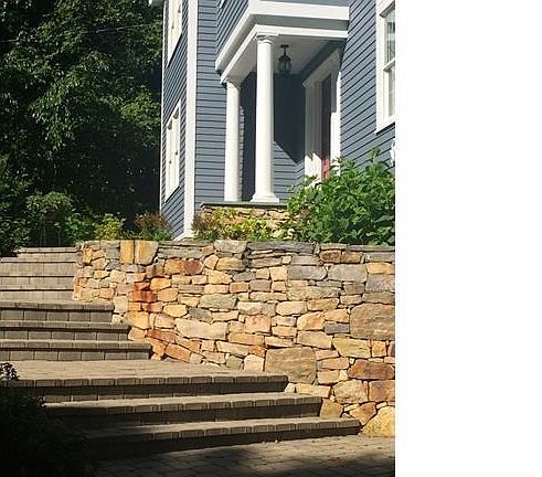 Beautiful stone walls and walkways