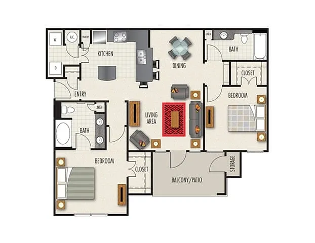 Floor plan B3B