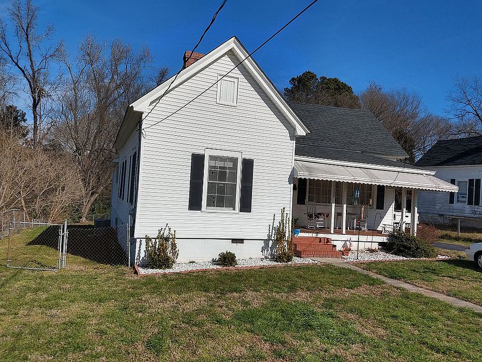 front winter landscaped