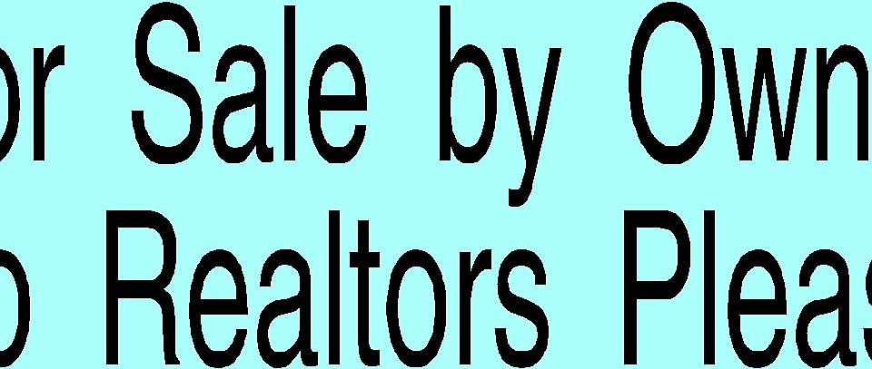 sale by Owner, no realtors