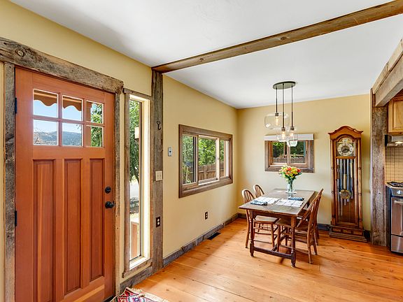 Front entry way and dining area.