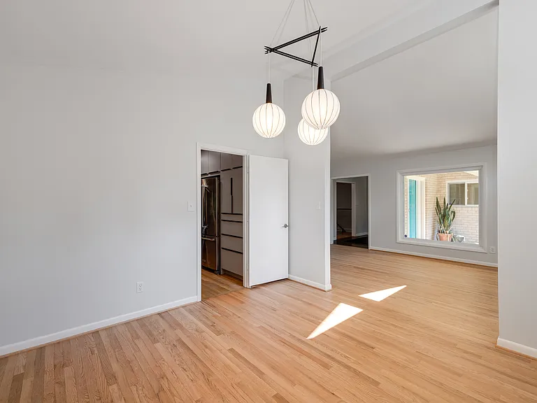Dining room, view to Living room
