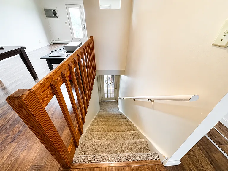 Stairs to lower level.