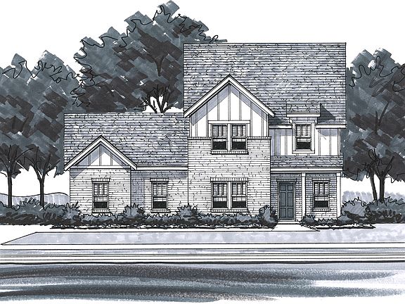 The Stapleton - Craftsman 1 - Side Entry Garage