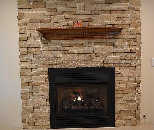 gas fireplace w/ blower