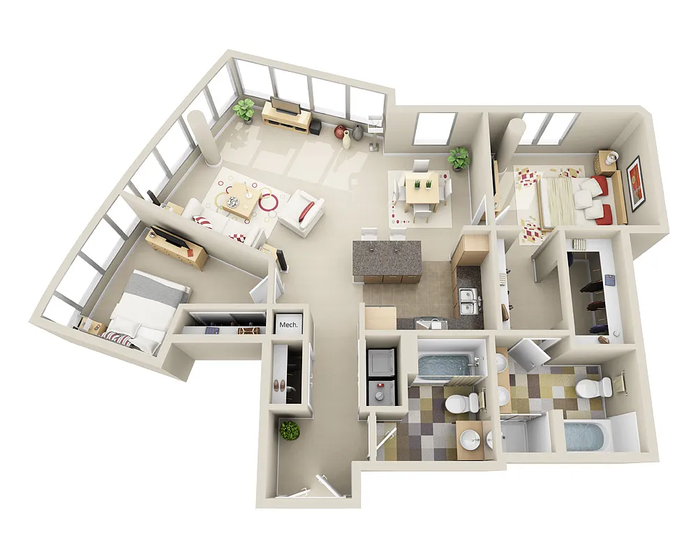 Floor plan Panache 05's