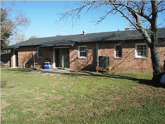 Large, fenced back yard