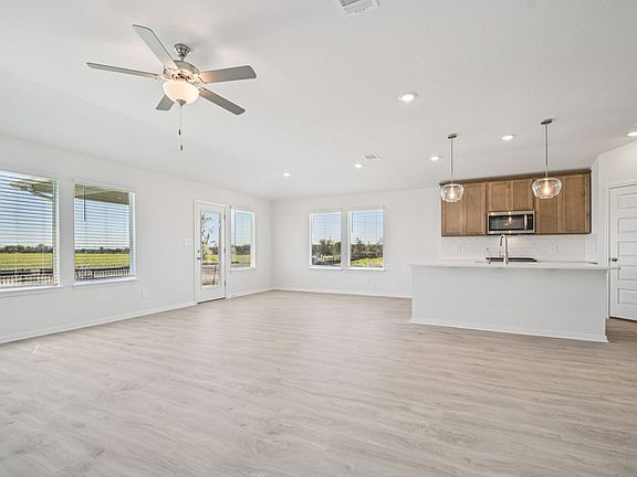 Kitchen, Living, and Dining Rooms