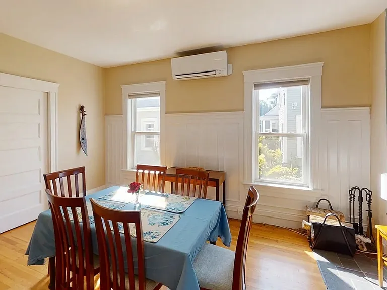 Beautiful afternoon sunlight reflecting into the newly painted dining room.