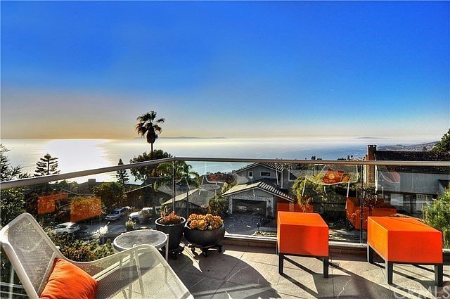 Upper deck with Catalina Island view and daily sunsets
