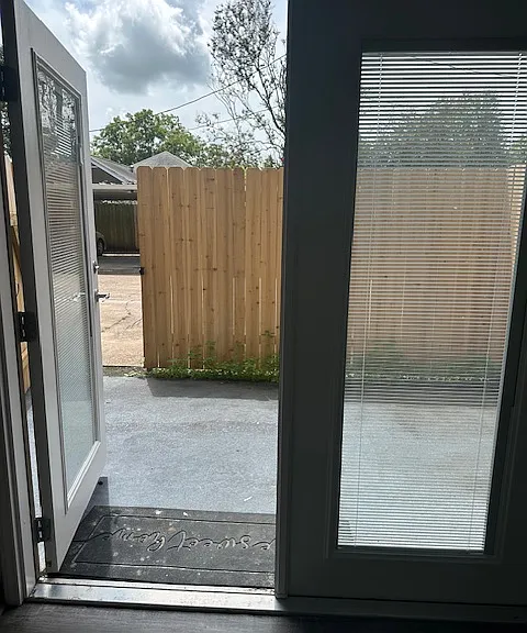 Patio to walk out to under cover parking