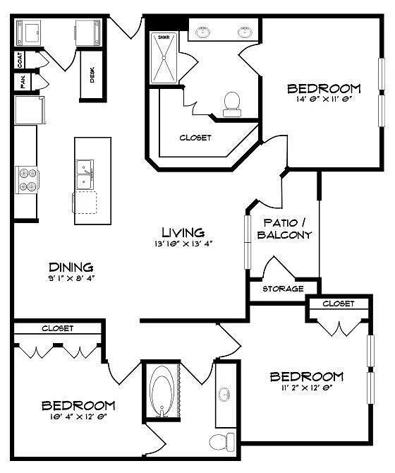 Floor plan C1