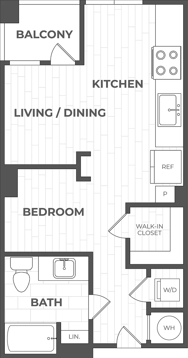 Floor plan Studio-EF
