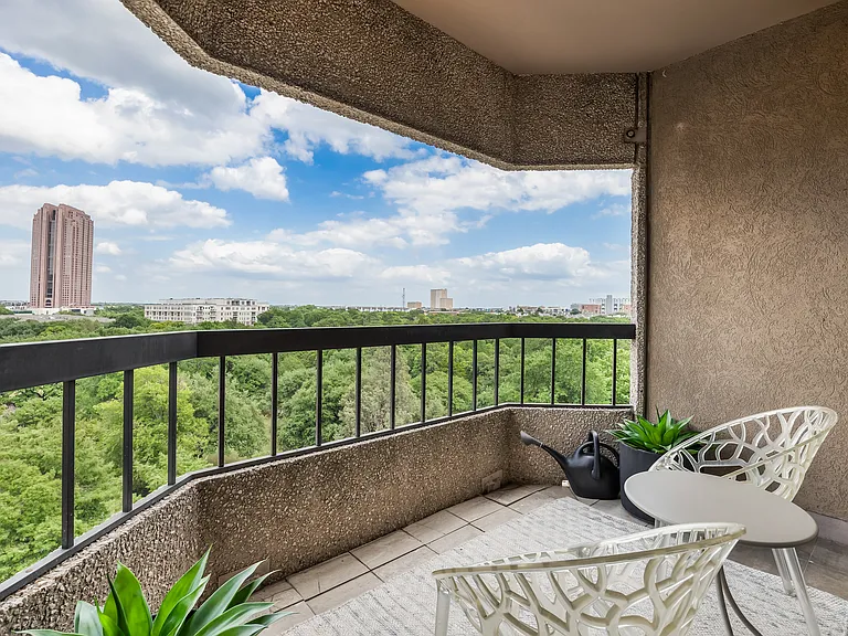 Private covered balcony.