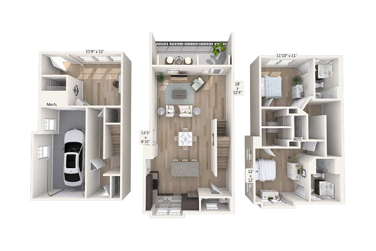 Floor plan B4T-1698sq-2201