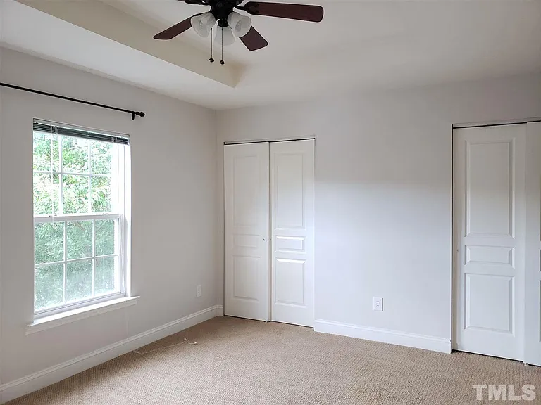 Master bedroom with double closet