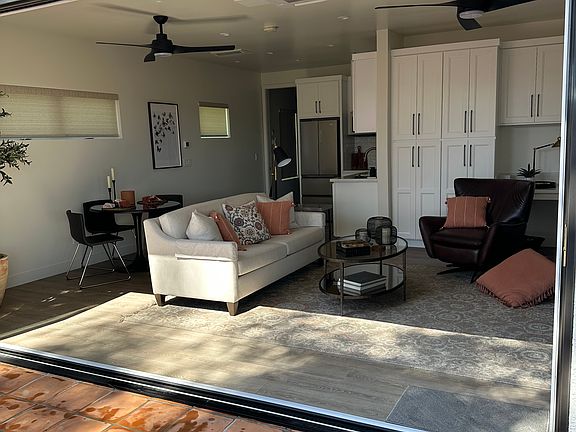 View from Court Yard into Living/Dining