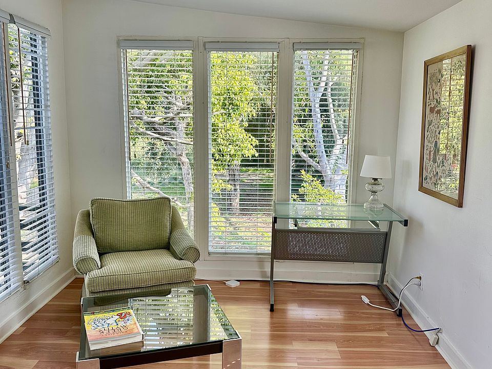 Home office overlooking garden