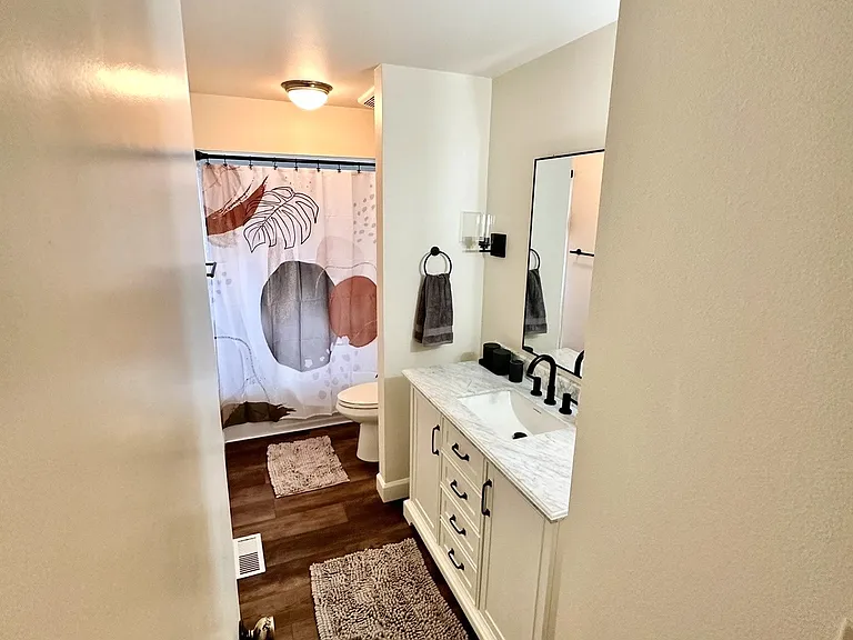 Hallway bathroom