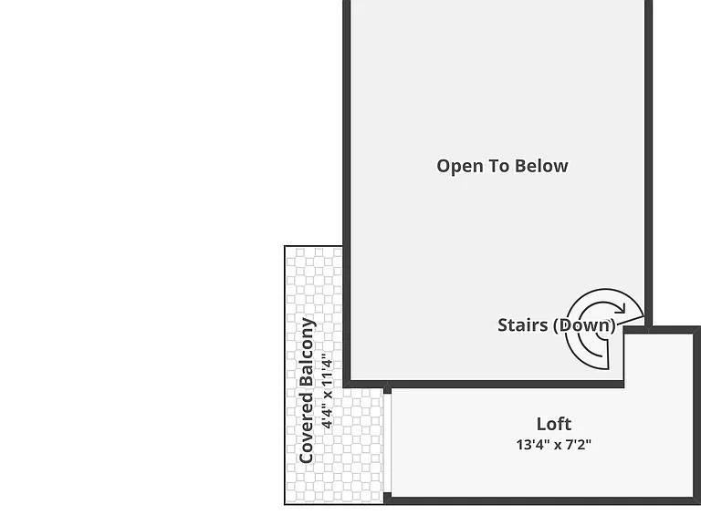 Floor plan of loft