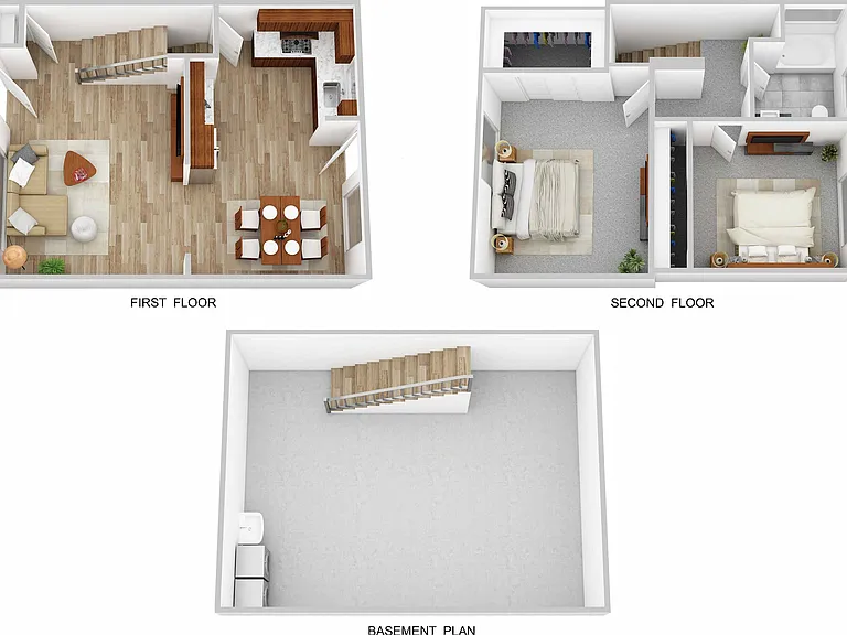 2 Bedroom 1 Bath Floorplan 2 Bedroom 1 Bath Floorplan