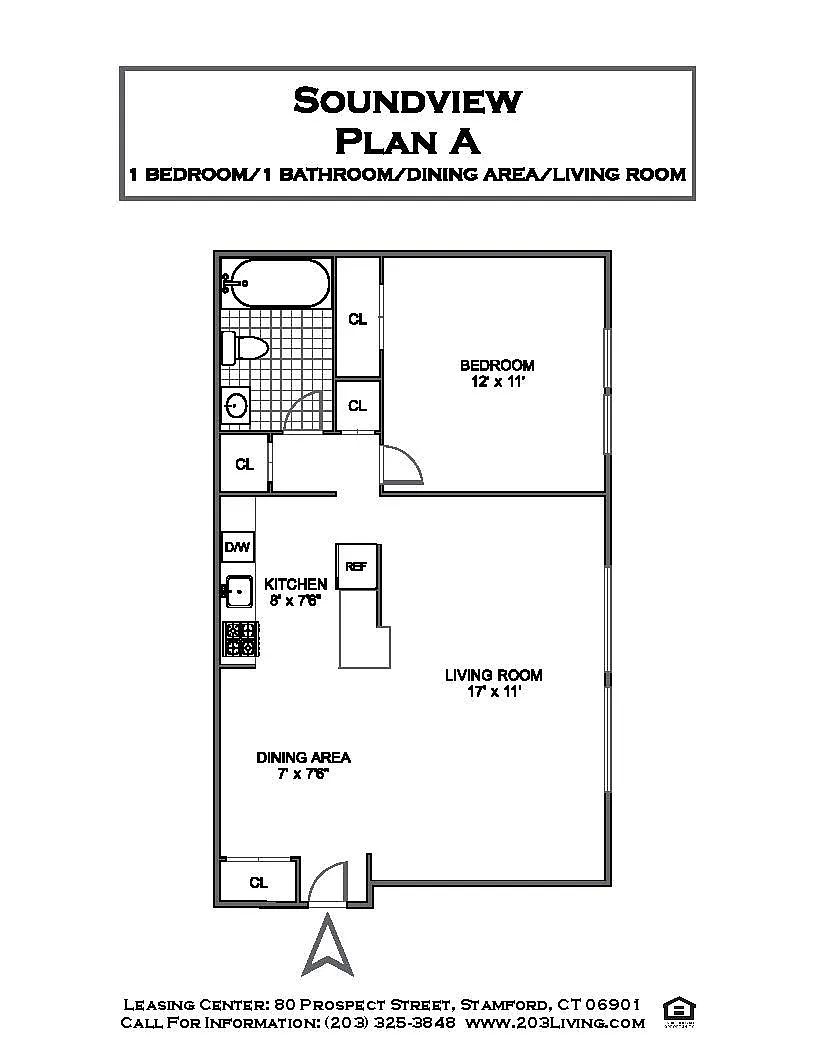 Floor plan 1 BEDROOM