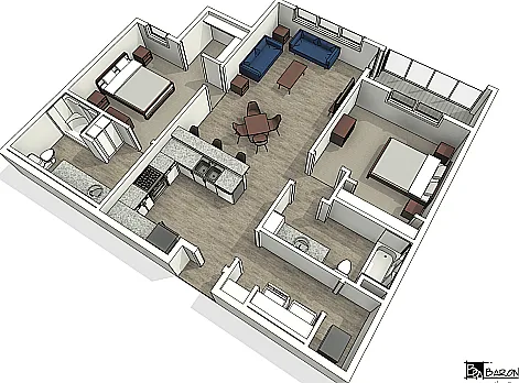 Two Bedroom Two Bedroom