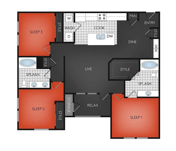 Floor plan The Wimberly