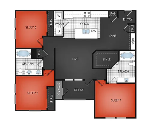 Floor plan The Wimberly