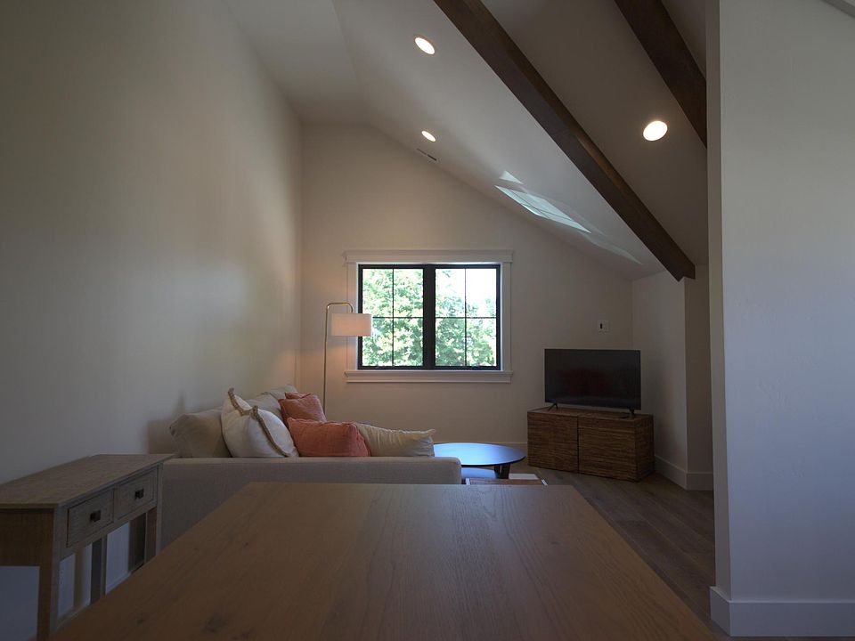 From kitchen viewing west to living space