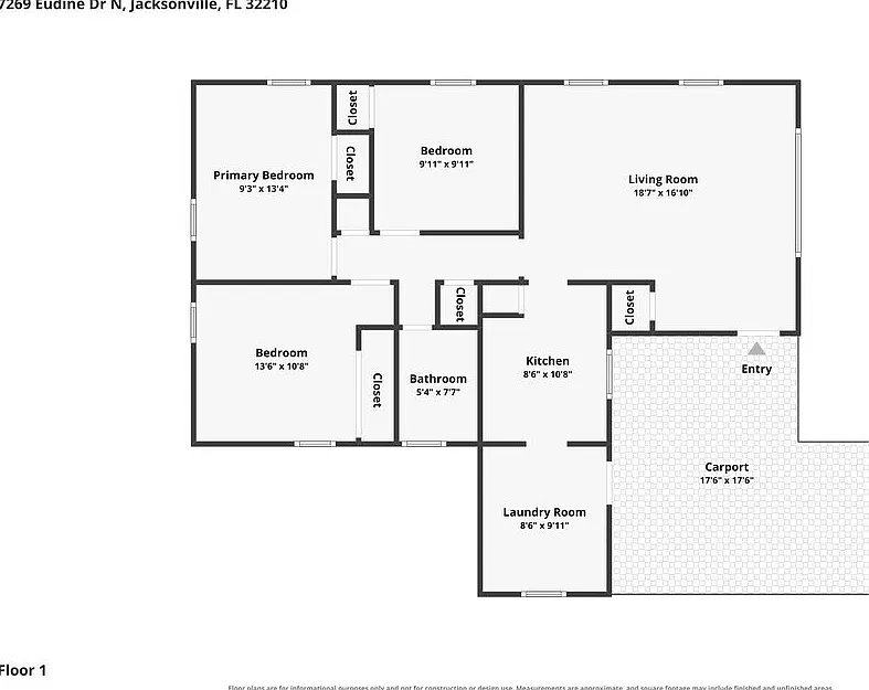 3 bed, 1.0 bath, 921 sqft, $1,320 — Photo 3