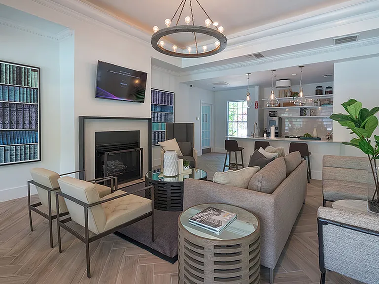 Relax in the lounge in front of a cozy fireplace