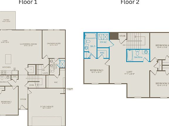 Floor Plan Level 1 Level 2