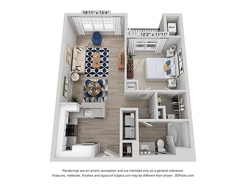 Floor plan A1 Renovated
