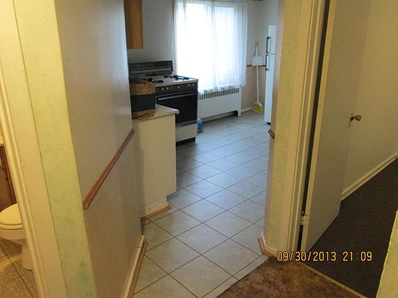 Looking into kitchen from hall