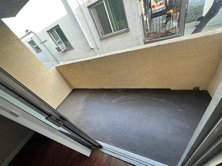 Spacious balcony