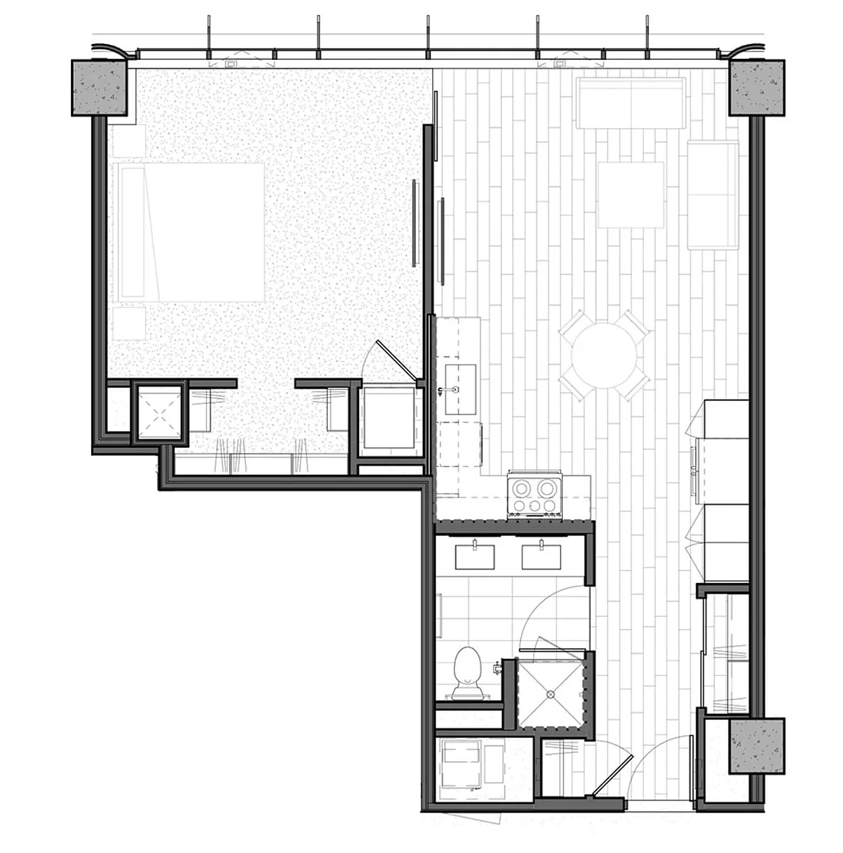 Floor plan One Bedroom