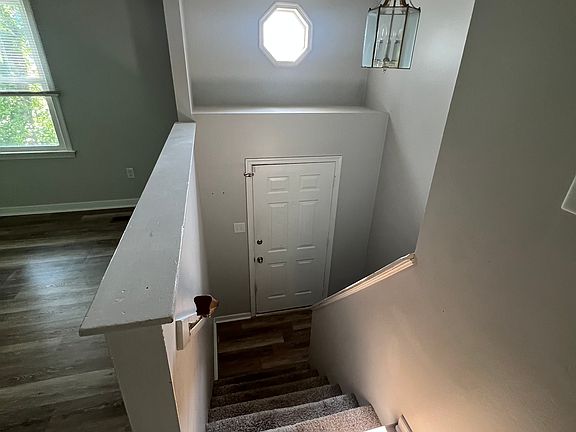 Open entry stairs with lots of natural light.