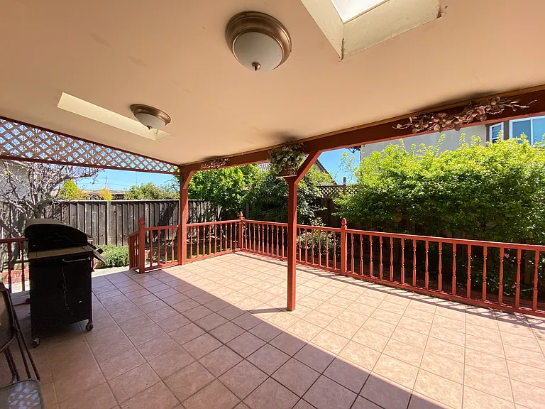 Oversized covered deck