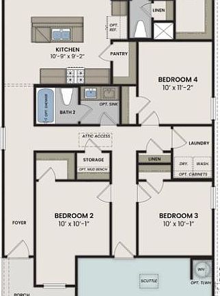 The Mesa First Floor Plan