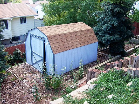 Fenced Rear Yard with Shed