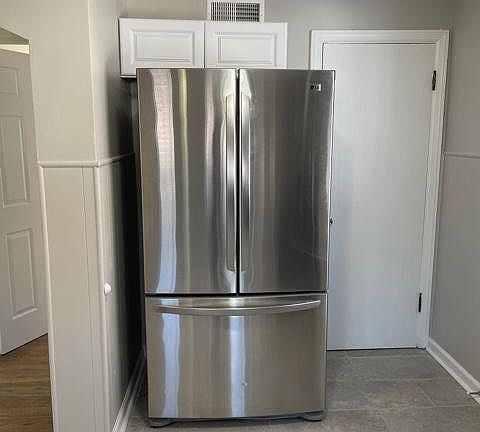Brand new stainless steel refrigerator