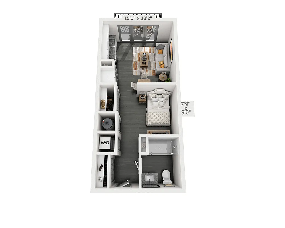 Floor plan Studio E1A