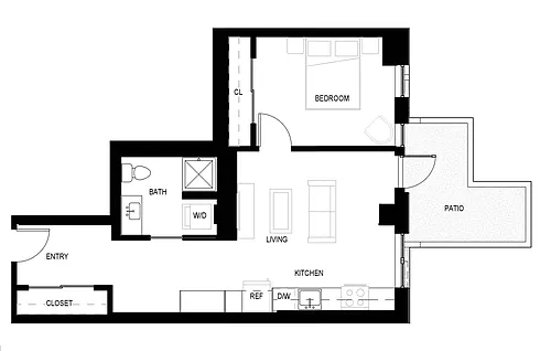Floor plan 1B - 1B