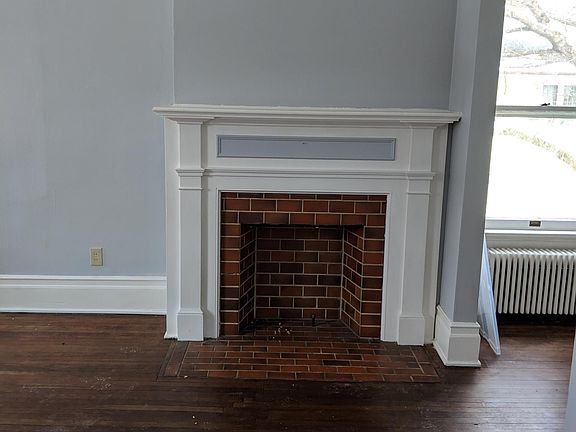 Living room fireplace