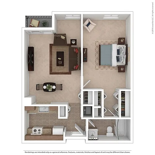 Floor plan One Bedroom