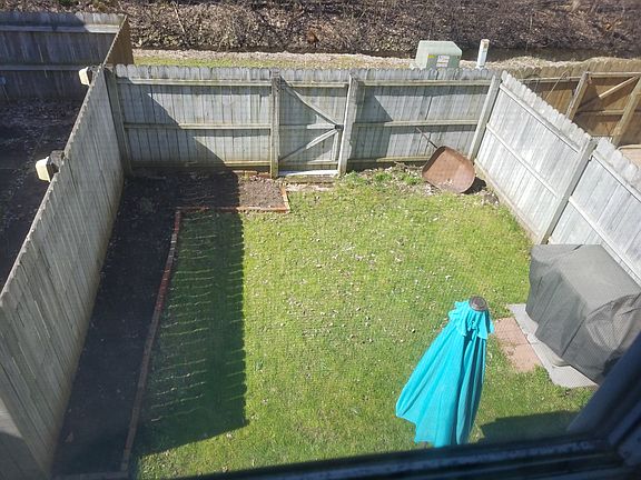Back yard with fence 