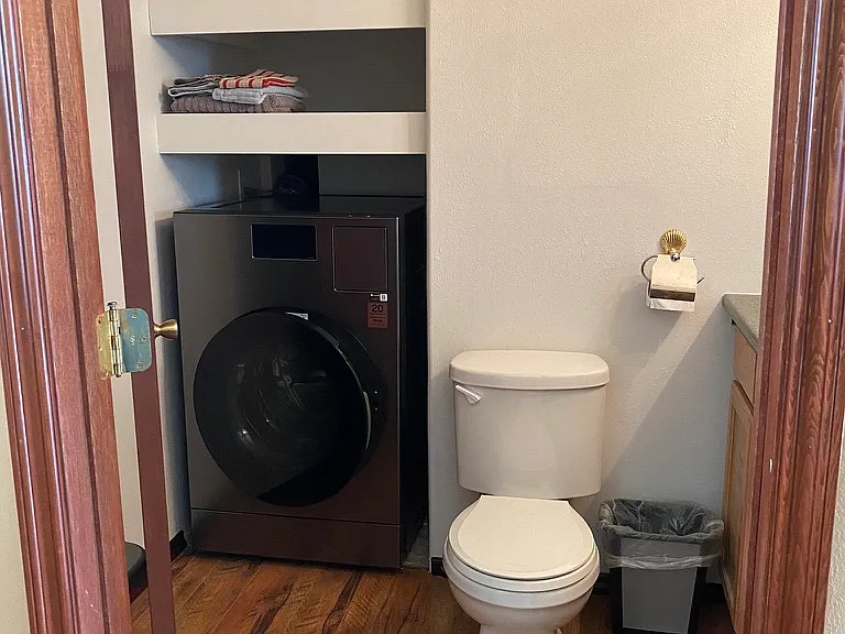 Main floor laundry - washer and dryer in one - brand new.