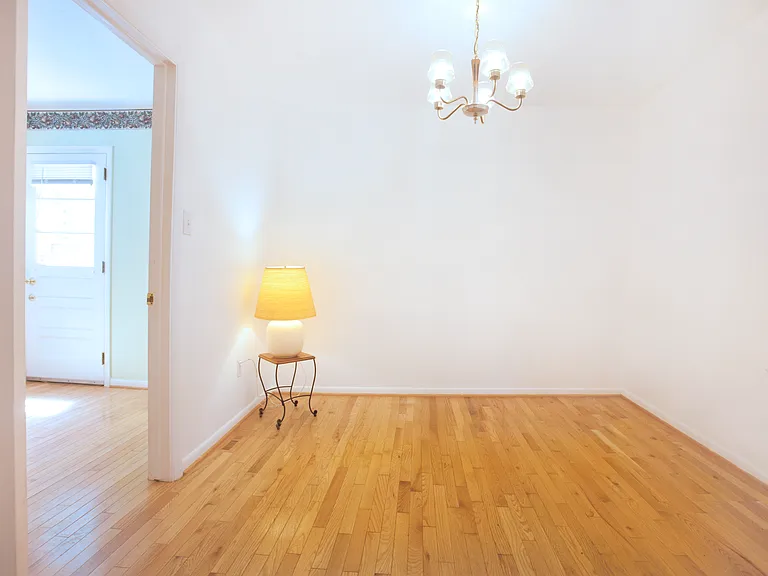 Dining area with direct access to kitchen and living room.
