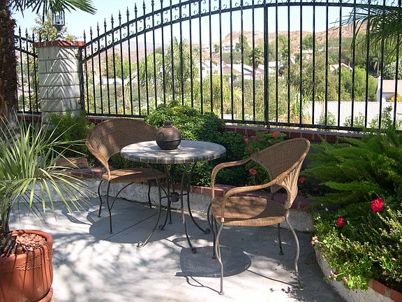 back right corner off pool